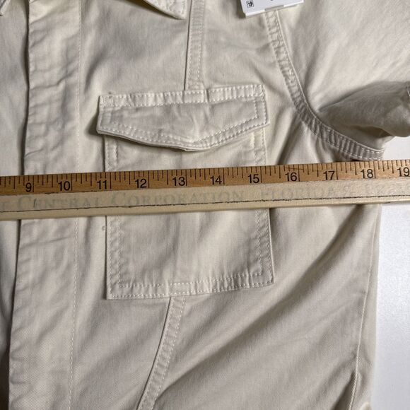 Good American Medium Jumpsuit Crop Palazzo Ecru Ivory Fit For Success Womens NWT - Picture 7 of 12